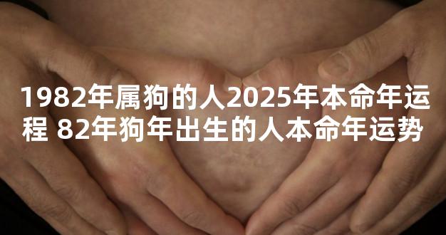 1982年属狗的人2025年本命年运程 82年狗年出生的人本命
